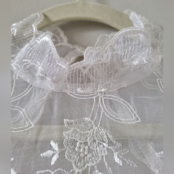 Vintage Lace Formal Long Sleeve Dress - Picture 9 of 11